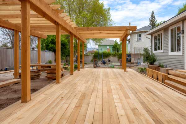 New Deck with Pergola